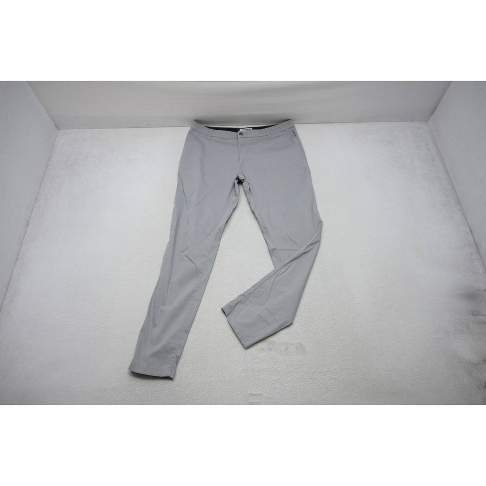 Birddogs Khaki Pants Mens 36x32 Gray Stretch Chino Casual Excellent